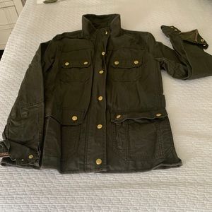 Jcrew Wax-Coated Utility Jacket